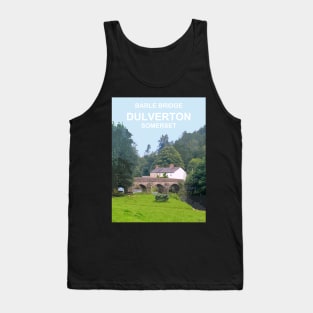 Dulverton Somerset. Exmoor. Travel location poster Tank Top